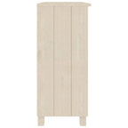 Meuble bas de rangement en bois de pin massif pour couloir - 85x35x80 cm