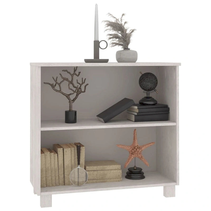 Meuble bas de rangement en bois de pin massif pour couloir - 85x35x80 cm