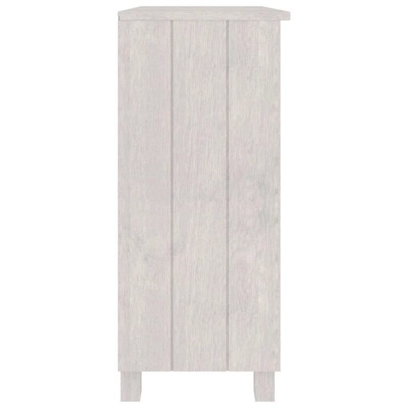 Meuble bas de rangement en bois de pin massif pour couloir - 85x35x80 cm