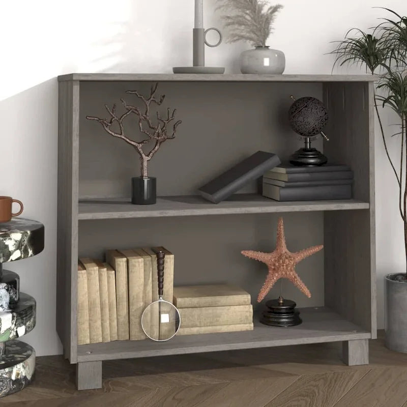 Meuble bas de rangement en bois de pin massif pour couloir - 85x35x80 cm