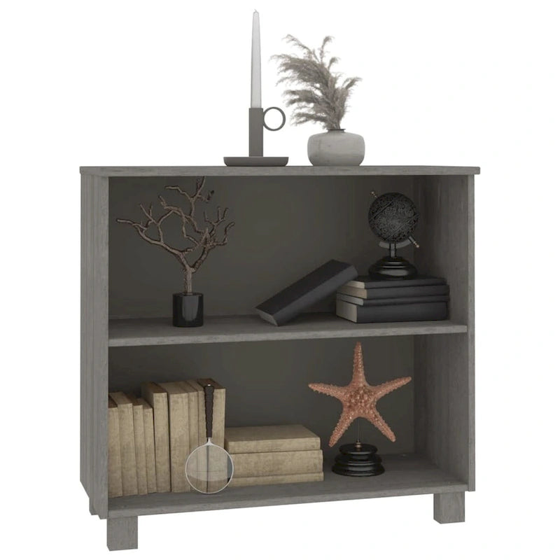 Meuble bas de rangement en bois de pin massif pour couloir - 85x35x80 cm