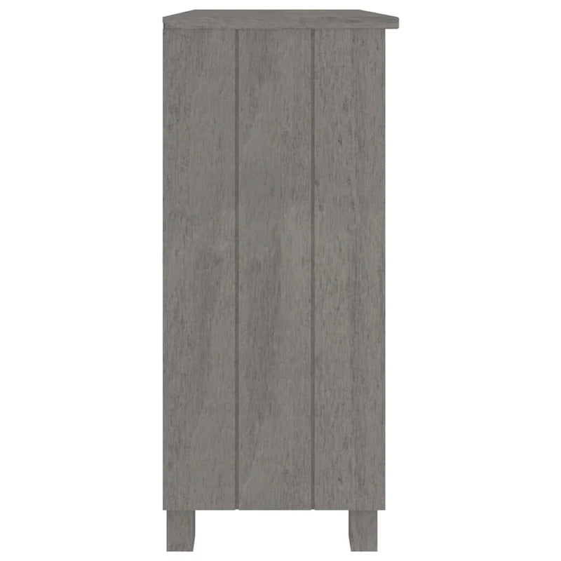 Meuble bas de rangement en bois de pin massif pour couloir - 85x35x80 cm