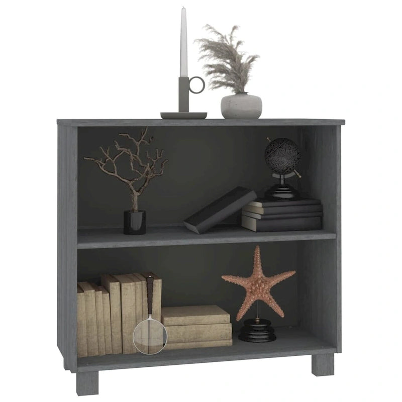 Meuble bas de rangement en bois de pin massif pour couloir - 85x35x80 cm