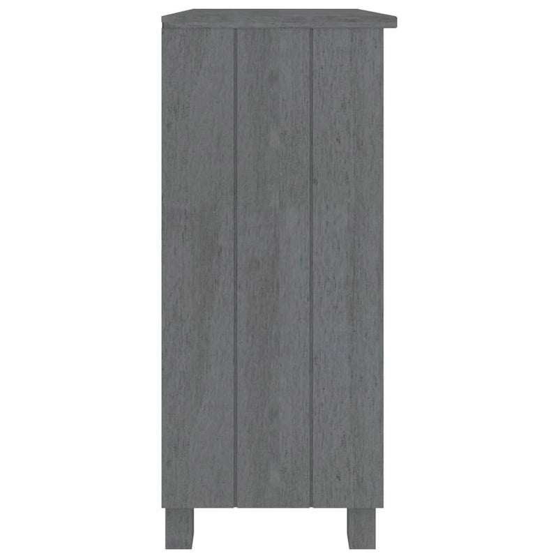 Meuble bas de rangement en bois de pin massif pour couloir - 85x35x80 cm