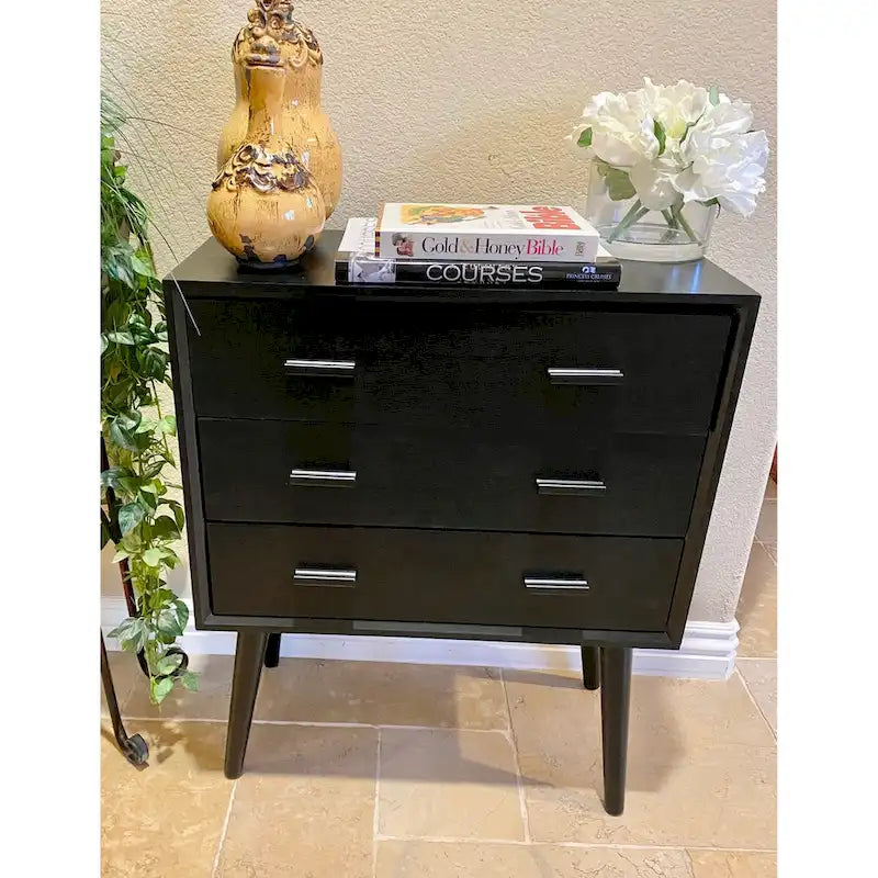 Commode moderne à 3 tiroirs - 24 x 12 x 28
