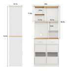 Buffet de rangement pour garde-manger, Armoire de cuisine autoportante, Grand placard de rangement pour cuisine, salle de bain, salon, bureau