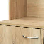 Armoire haute et meuble de cuisine de 179,90 cm, avec 6 portes, 1 étagère ouverte et 1 tiroir pour chambre à coucher