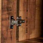 Armoire haute et meuble de cuisine de 179,90 cm, avec 6 portes, 1 étagère ouverte et 1 tiroir pour chambre à coucher