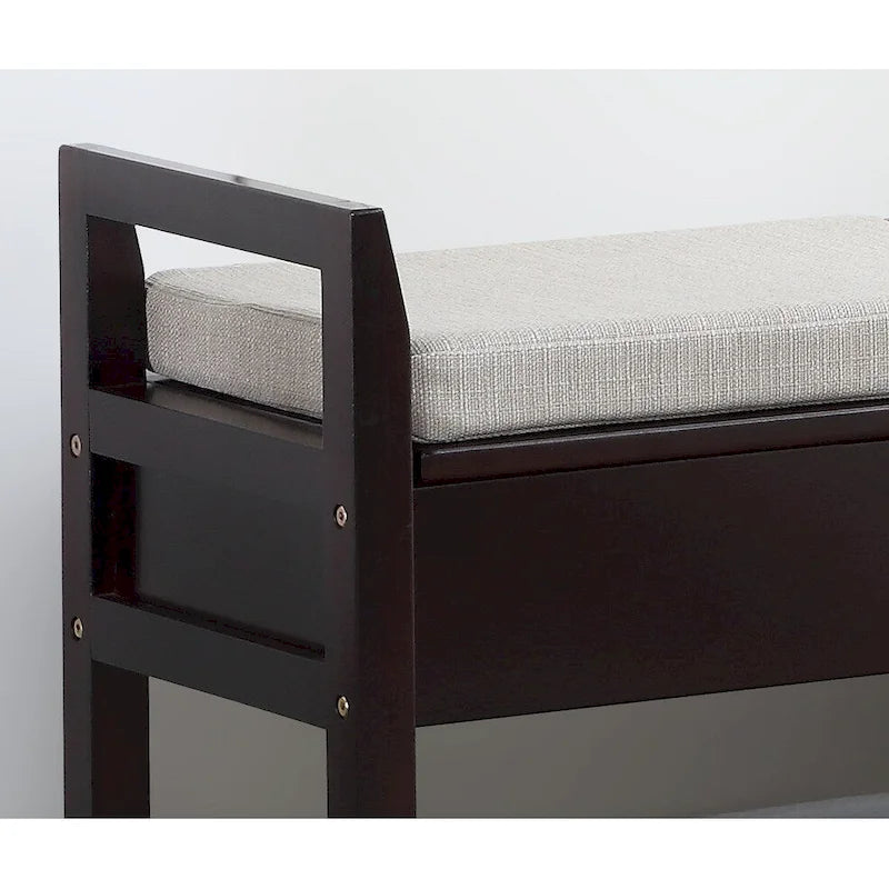 Meuble de rangement à chaussures en bois blanc à 4 portes pour entrée