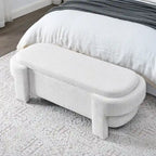 Banc rembourré avec grand espace de rangement