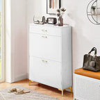 Meuble de rangement pour chaussures autoportant, moderne et peu encombrant pour entrée, couloir, salon