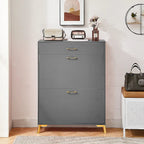 Meuble de rangement pour chaussures autoportant, moderne et peu encombrant pour entrée, couloir, salon