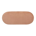 Banc de rangement ottoman ovale ruché de 38 po avec franges à pompons