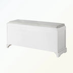 Banc de rangement en bois avec 3 tiroirs et 3 paniers