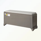 Banc de rangement en bois avec 3 tiroirs et 3 paniers