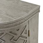 Armoire de rangement de 33,50 po de hauteur avec portes à motif antique