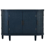 Armoire de rangement de 33,50 po de hauteur avec portes à motif antique