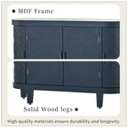Armoire de rangement de 33,50 po de hauteur avec portes à motif antique