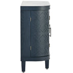Armoire de rangement de 33,50 po de hauteur avec portes à motif antique