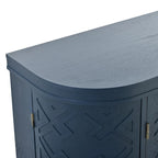 Armoire de rangement de 33,50 po de hauteur avec portes à motif antique
