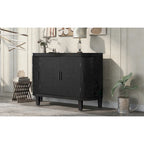 Armoire de rangement de 33,50 po de hauteur avec portes à motif antique