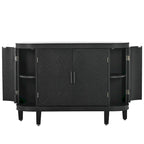 Armoire de rangement de 33,50 po de hauteur avec portes à motif antique