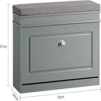Meuble à chaussures avec tiroir basculant – 24 P x 75 L x 51 H cm