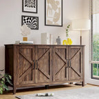 Buffet de rangement à 4 portes et 4 étagères