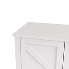 Buffet de rangement à 4 portes et 4 étagères