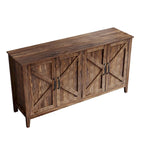 Buffet de rangement à 4 portes et 4 étagères