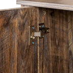 Buffet de rangement à 4 portes et 4 étagères