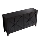 Buffet de rangement à 4 portes et 4 étagères
