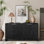 Meuble d'appoint 4 portes en bois de style fermette