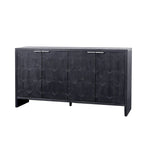 Meuble d'appoint 4 portes en bois de style fermette