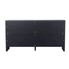 Meuble d'appoint 4 portes en bois de style fermette