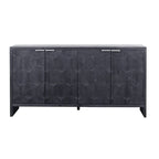 Meuble d'appoint 4 portes en bois de style fermette