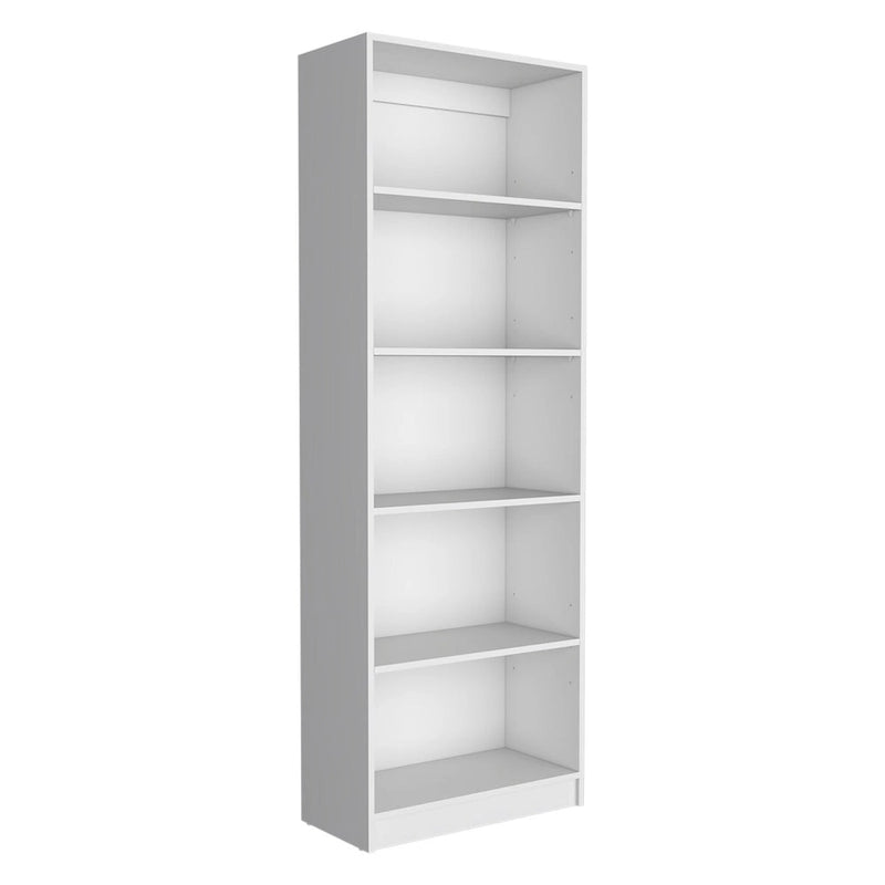 Bibliothèque à double armoire 5 étagères de 74 po de largeur – Ensemble de 3
