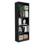 Bibliothèque à double armoire 5 étagères de 74 po de largeur – Ensemble de 3
