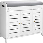 Banc de rangement pour chaussures Meuble à chaussures - 34,8 P x 100,1 L x 50,5 H