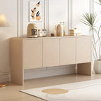 Grand buffet de 152 cm avec 4 portes, style minimaliste