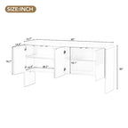 Grand buffet de 152 cm avec 4 portes, style minimaliste