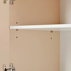 Grand buffet de 152 cm avec 4 portes, style minimaliste