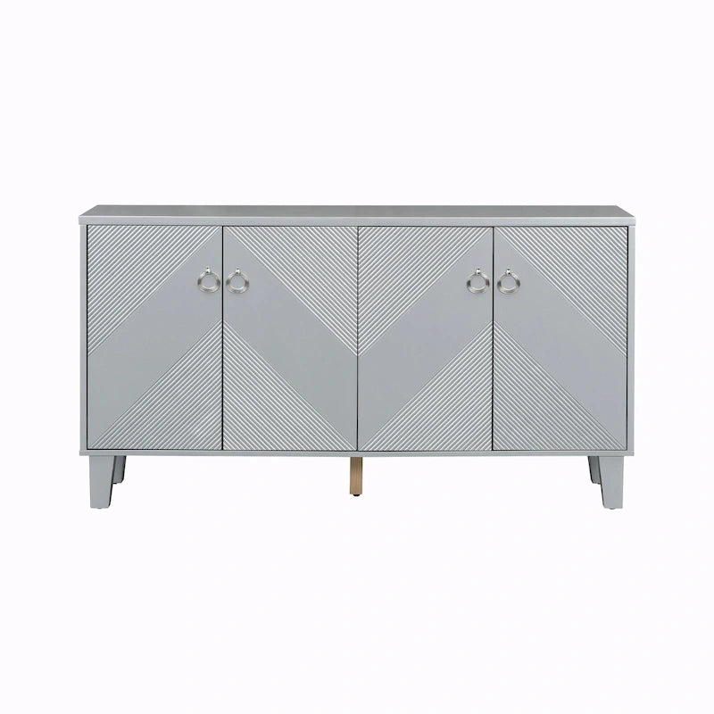 Meuble de rangement de luxe léger à motifs géométriques