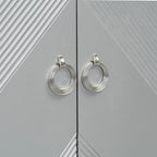 Meuble de rangement de luxe léger à motifs géométriques