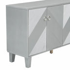 Meuble de rangement de luxe léger à motifs géométriques