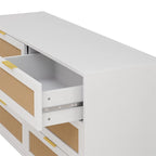 51.18 Commode de rangement à 6 tiroirs en rotin, pour chambre à coucher