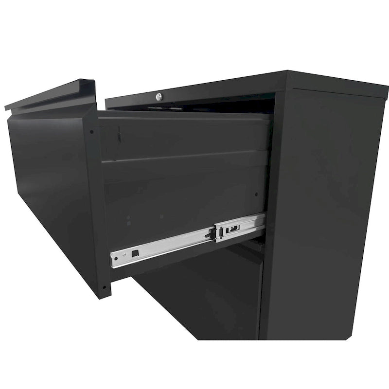 Meuble de classement vertical en métal à 4 tiroirs de 38 cm de large avec serrure, pour le bureau ou la maison, format A4/Legal/Lettre
