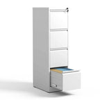 Meuble de classement vertical en métal à 4 tiroirs de 38 cm de large avec serrure, pour le bureau ou la maison, format A4/Legal/Lettre