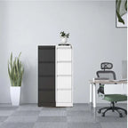 Meuble de classement vertical en métal à 4 tiroirs de 38 cm de large avec serrure, pour le bureau ou la maison, format A4/Legal/Lettre