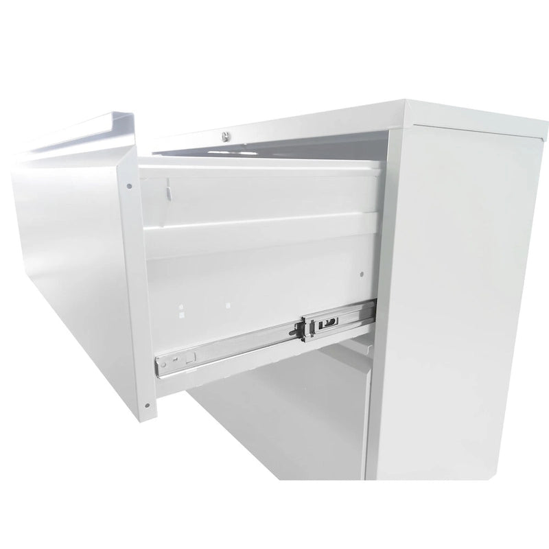 Meuble de classement vertical en métal à 4 tiroirs de 38 cm de large avec serrure, pour le bureau ou la maison, format A4/Legal/Lettre